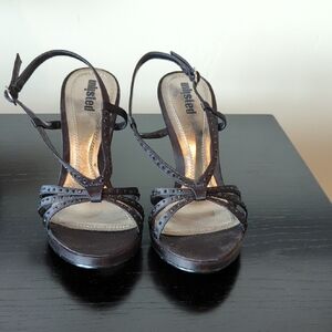 Unlisted Black Strappy Heel